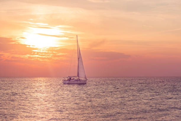 istock Sailboat on the Baltic sea during the sunset 1277022793