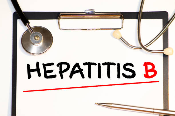istock Paper with words hepatitis b and glasses. 1277023686