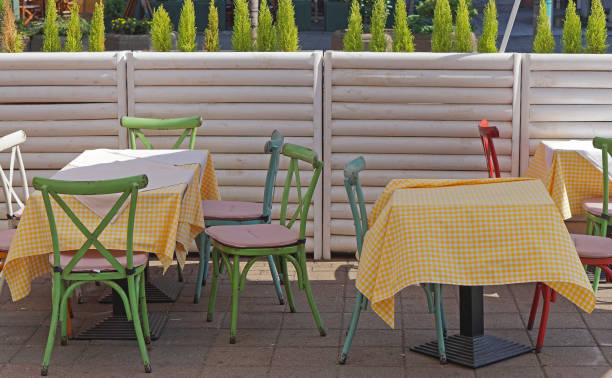 istock Street cafe tables 1277023778