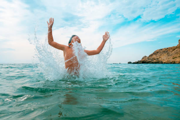 istock Boy Summer fun on the sea 1277026035