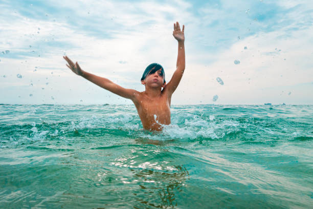 istock Boy Summer fun on the sea 1277028518