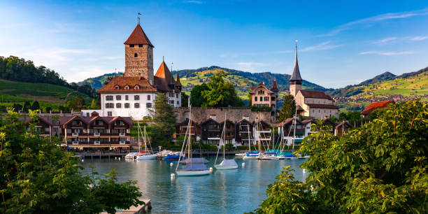istock Spiez Church and Castle, Switzerland 1277030484