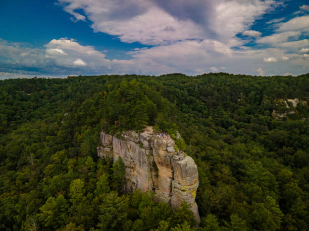 istock Chimney rock stone formation in Red River Gorge area, Central Kentucky 1277036489