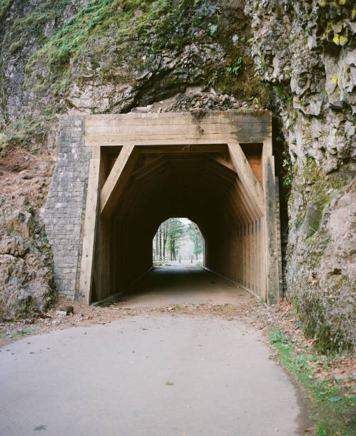 istock Historic Oneonta Tunnel in Columba River Gorge Pacific Northwest 1277037590