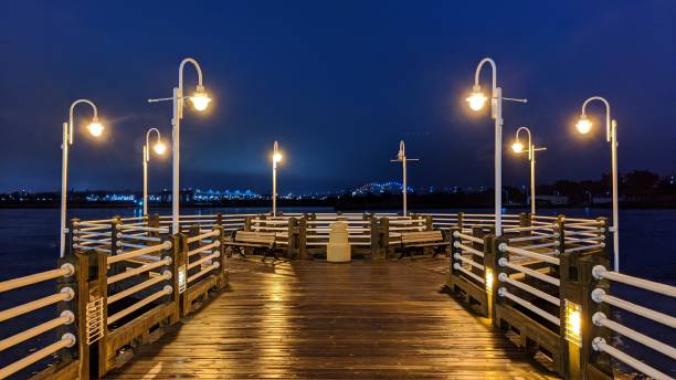 istock Sault Ste.Marie Boardwalk illuminated (ph2) 1277039433