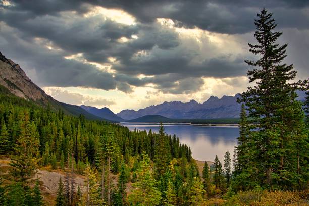istock Colorful Morning Sky Over Kananaskis Lake 1277042703