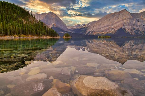 istock Sunrise Clouds Over Upper Kananaskis Lake 1277042752