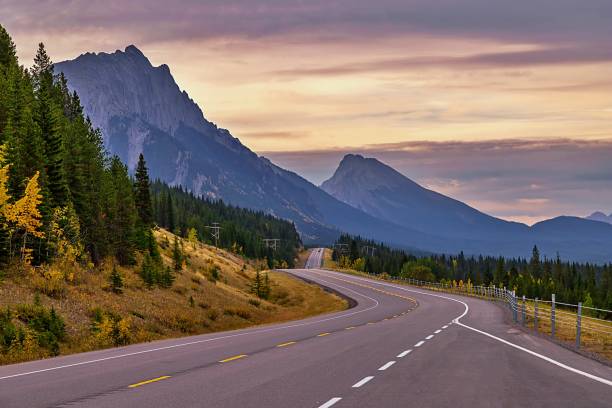 istock Scenic Road Through An Autumn Mountain Park 1277042912