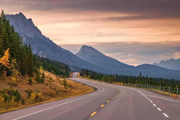 istock Scenic Road Through An Autumn Mountain Park 1277042925