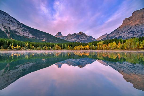 istock Autumn Mountain Reflections At Wedge Pond 1277042974