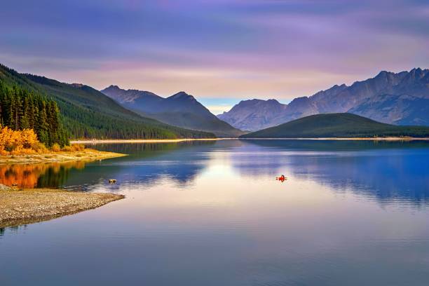 istock Colorful Morning Sky Over Kananaskis Lake 1277043780