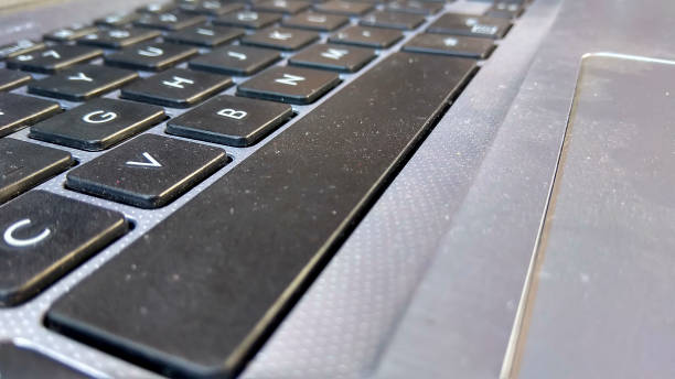 istock Close-up of black laptop keyboard 1277051119