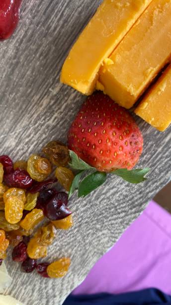 istock Strawberry, Chedar cheese & Raisins close-up 1277051223