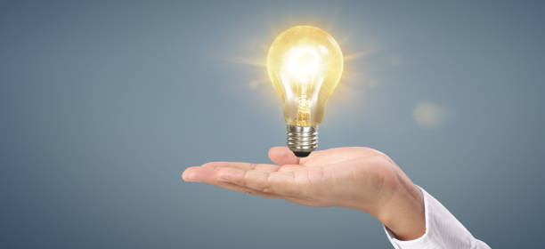 istock Hand of holding light bulb. idea innovation inspiration concept 1277052342