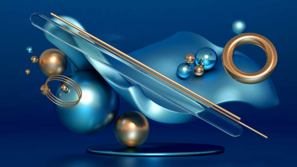 istock Beautiful minimalism abstraction background. 3d illustration, 3d rendering. 1277053325