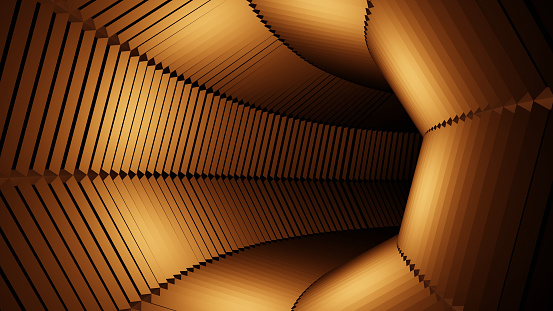 Illustration graphic of inside a tunnel or tube, which has beautiful net texture or pattern.