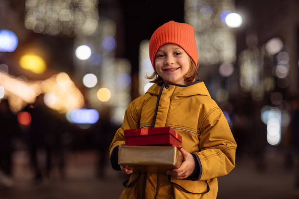 istock Child with Christmas presents 1277057037