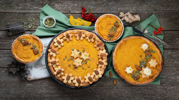 istock Festive homemade traditional pumpkin pie 1277060706