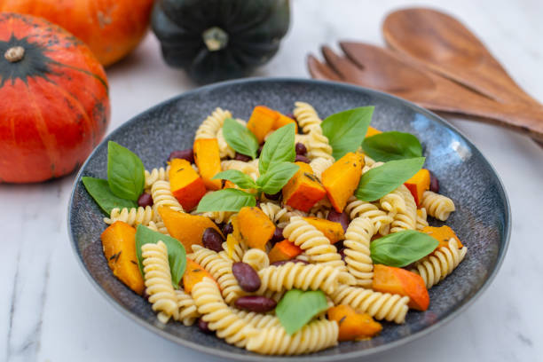 istock Vegan Autumn Pasta with pumpkin 1277066417