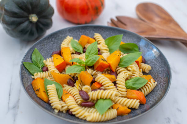 istock Vegan Autumn Pasta with pumpkin 1277066461