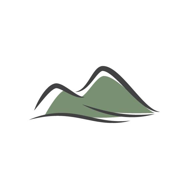 Mountain illustration Mountain illustration logo template vector hill illustrations stock illustrations