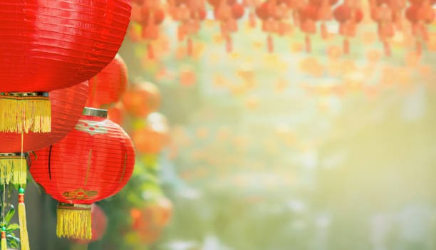 istock Chinese lanterns in chinatown area. 1277069379