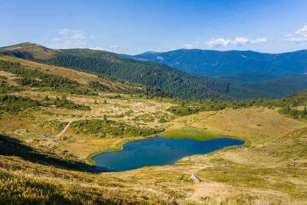 istock Mountain lake Apshinets, Carpathians, Ukraine 1277074082