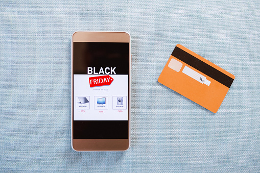 Black Friday online electronics shopping form smart phone