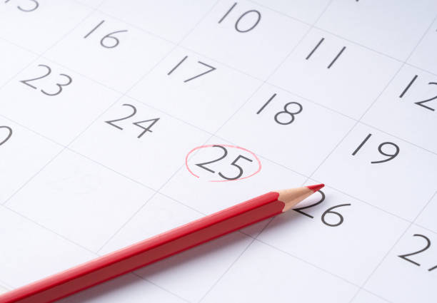 istock Mark your calendar with a red pencil. 1277077894