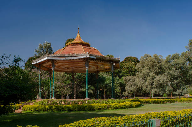 02 Nov 2009 heritage architecture-Band Stand, Cubbon Park, Bangalore, Karnataka, India.