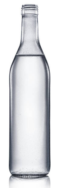 istock Bottle of vodka or gin, chilled alcohol drink, on white background. Clipping path. 1277086548