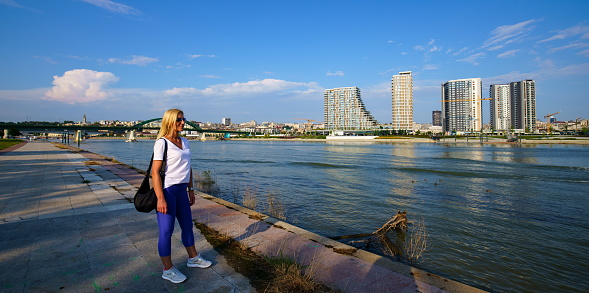 Belgrade on the river.