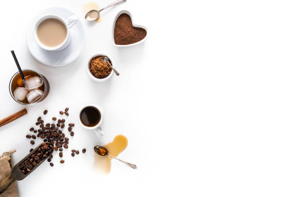 istock Coffe assortment of coffee as expresso, latte, iced coffe 1277095689