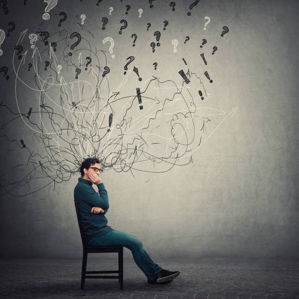istock Pessimistic, disappointed businessman sit on chair, keeps hand under cheek, looking thoughtful and annoyed. Dissatisfied business person negative thinking, suffers distress depression, mess in head. 1277097264