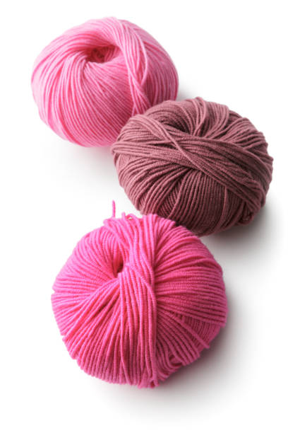 istock Textile: Balls of Wool Isolated on White Background 1277100858