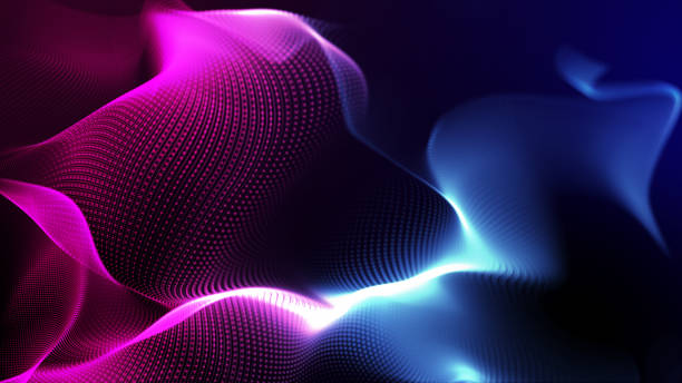 istock Electric power light energy space line digital wave fabric motion blur, big cloud data online digital world technology background, 3D futuristic iot neon vibrant light abstract cyber space background 1277102875