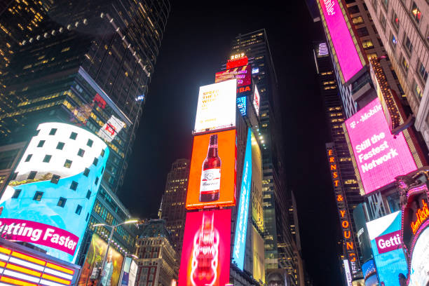 Night view of the New York Times Square (TimesSquare)