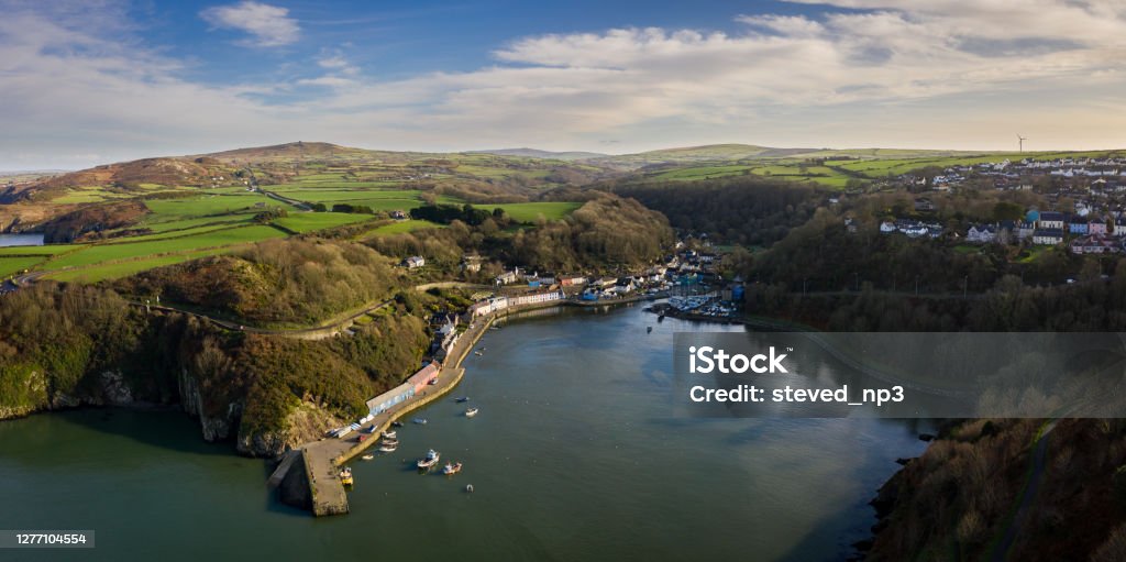 Fishguard is a coastal town in Pembrokeshire, Wales, UK Fishguard is a coastal town in Pembrokeshire, Wales, UK. The town is small and  divided into two parts, the main town of Fishguard and Lower Fishguard. Pembrokeshire Stock Photo