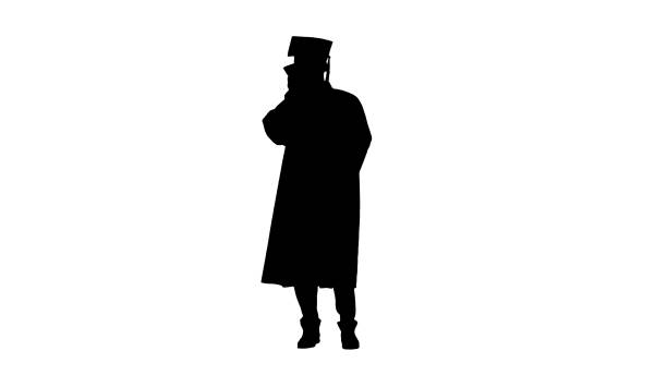 istock Mature man graduate student recording voice message, Alpha Chann 1277104653