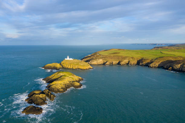 istock Aerial view of Strumble Head Lighthouse 1277104679