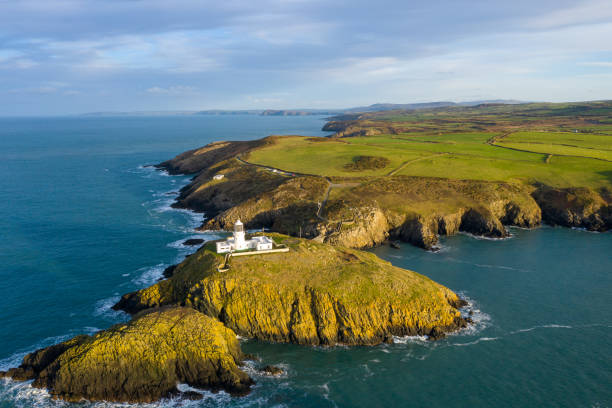 istock Aerial view of Strumble Head Lighthouse 1277104686