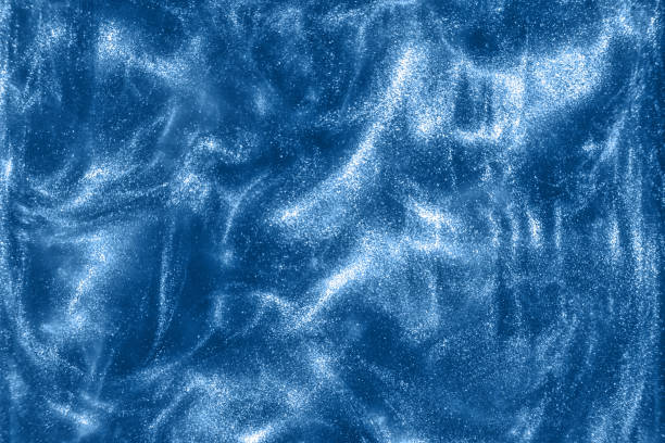 istock Abstract dark blue glitter shimmering holiday background 1277105938