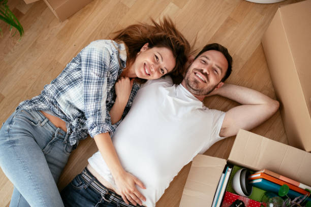 istock Husband and wife are moving into the apartment 1277107049