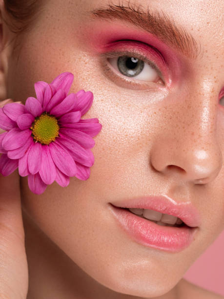 istock Beautiful woman with bright make-up 1277110859