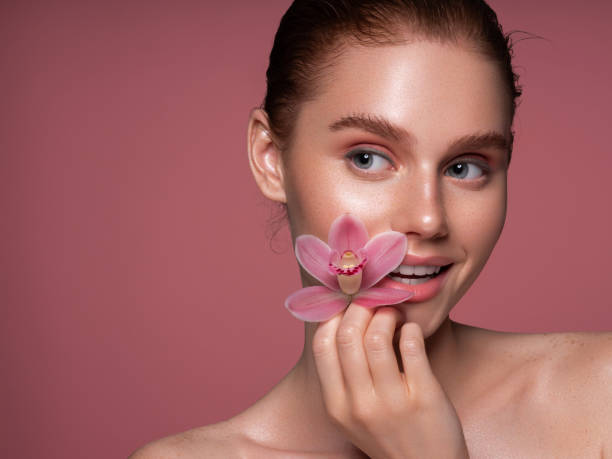 istock Beautiful woman with bright make-up 1277111559