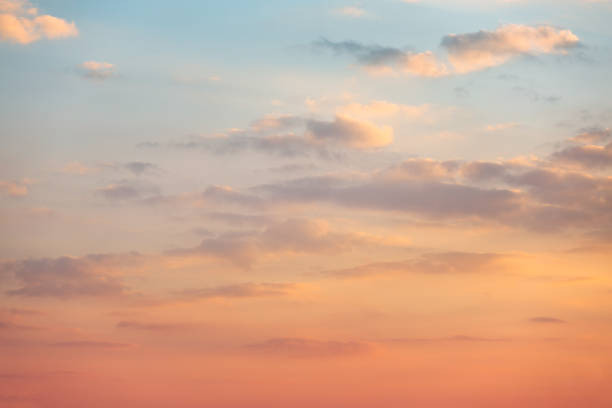 istock Colorful clouds on dramatic sunset sky 1277114640