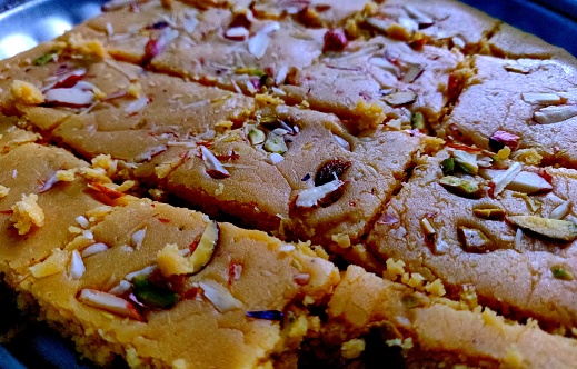Home made Tasty Barfi, barfee, borfi or burfi is a dense milk-based sweet from the Indian subcontinent