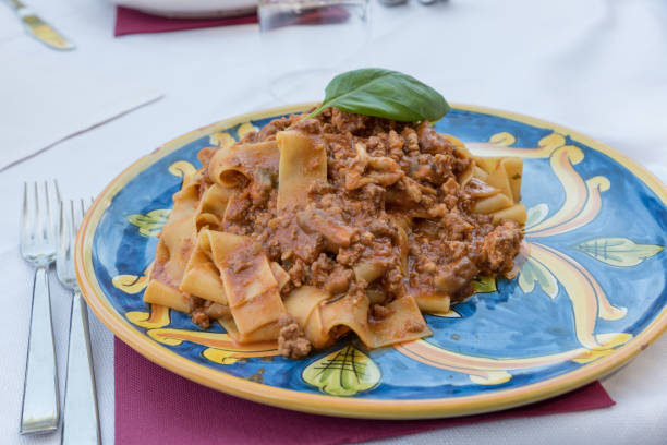 istock Tagliatelle with Sicilian ragu 1277128296