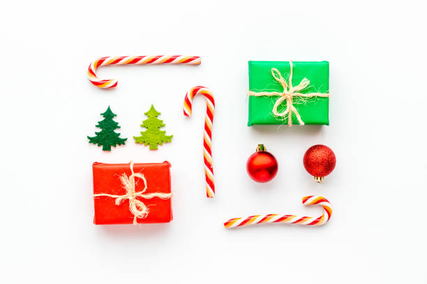 istock New Year and Christmas decoration pattern, top view 1277128461