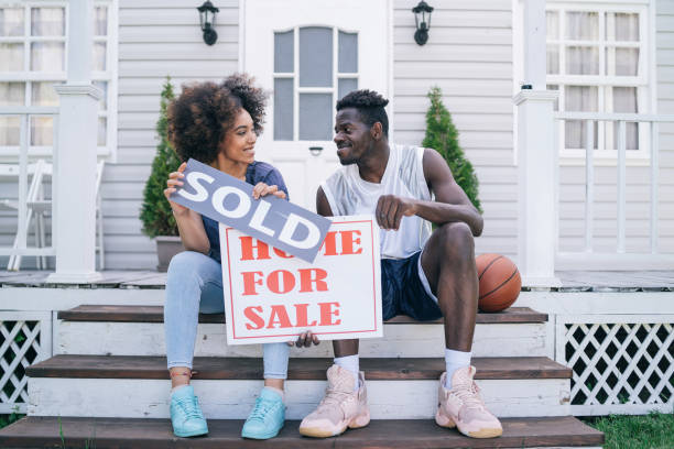 istock Young couple buying a new house 1277129101
